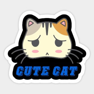 Cute cat face Sticker